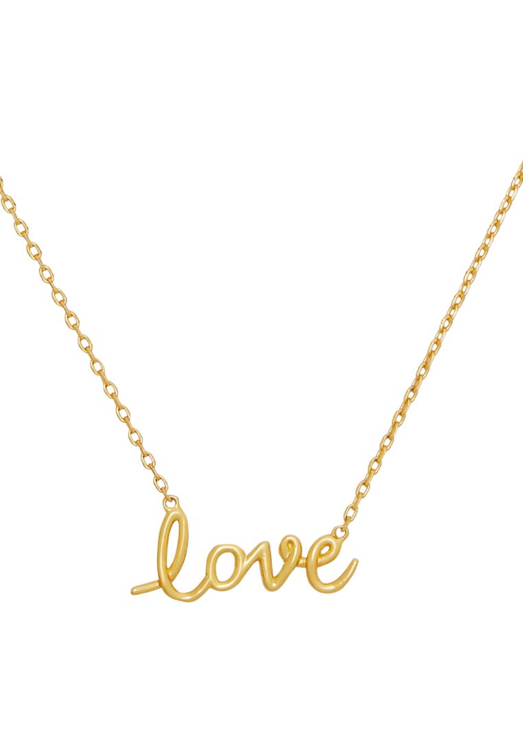Say Yes Love Pendant Gold