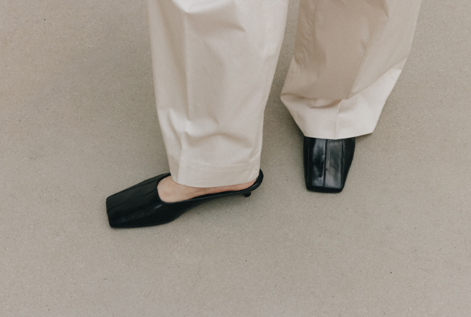 CLIVE SQUARE MULE soft black