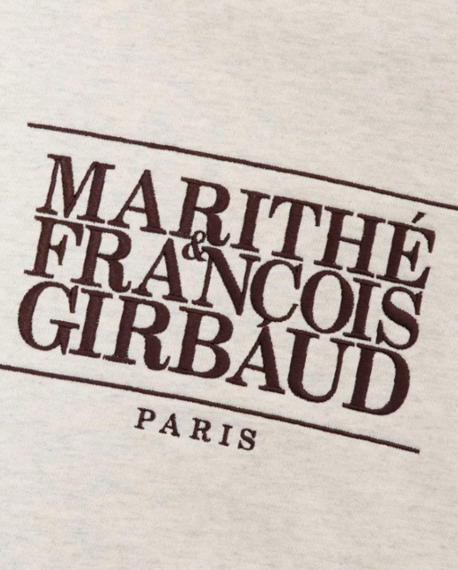 W CLASSIC LOGO CROP SWEATSHIRT oatmeal