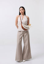 Sharon Crossbody Bag - Brown Canvas