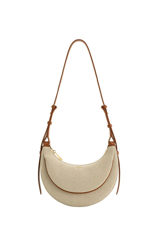 Sharon Crossbody Bag - Brown Canvas
