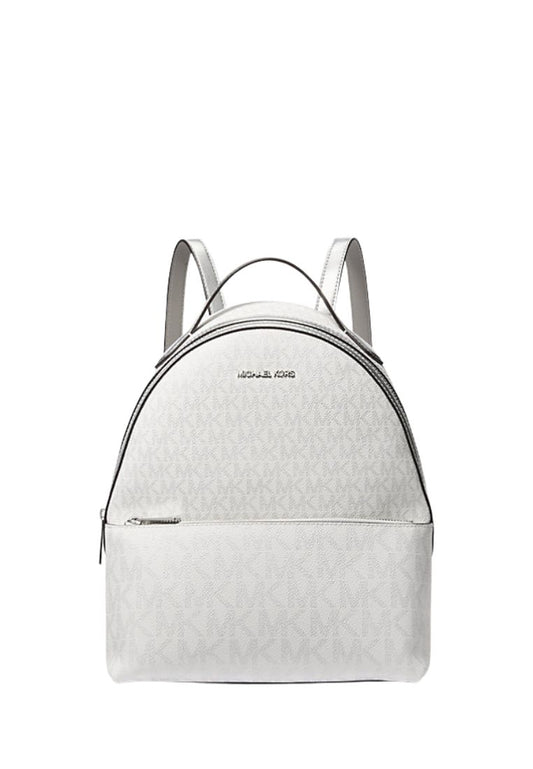 Sheila Medium Logo Backpack Silver