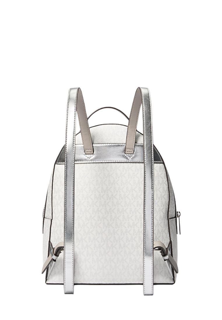 Sheila Medium Logo Backpack Silver