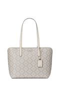 Signature Spade Flower Large Tote Dark Beige Multi