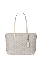 Signature Spade Flower Large Tote Dark Beige Multi