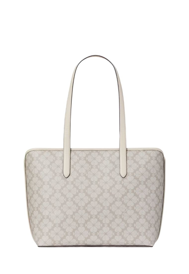 Signature Spade Flower Large Tote Dark Beige Multi