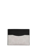 Slim Id Card Case In Signature Canvas Chalk Black