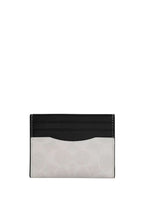 Slim Id Card Case In Signature Canvas Chalk Black