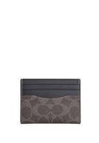 Slim Id Card Case In Signature Canvas Grey Charcoal