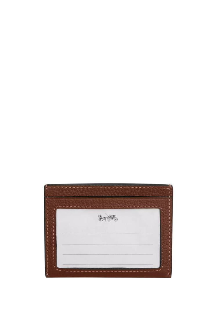 Slim Id Card Case Saddle
