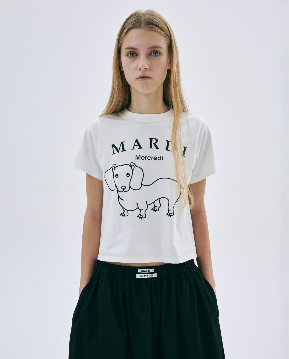 Slim Tshirt DDANJI CH.06 Ivory Black