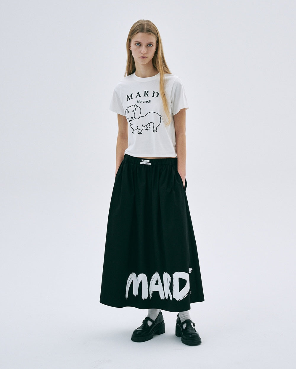 Slim Tshirt DDANJI CH.06 Ivory Black