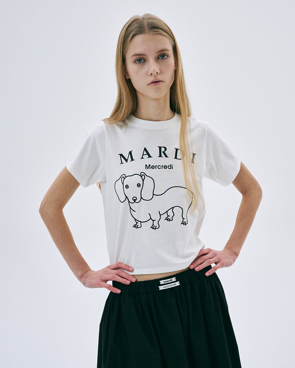 Slim Tshirt DDANJI CH.06 Ivory Black