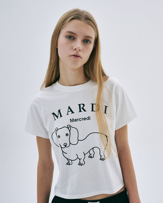 Slim Tshirt DDANJI CH.06 Ivory Black