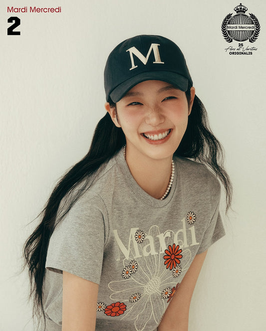 Slim Tshirt FLOWERMARDI BLOSSOM Grey Ivory