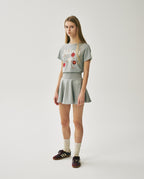 Slim Tshirt FLOWERMARDI BLOSSOM Grey Ivory