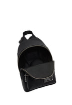 Small Leather Workwear Backpack Black