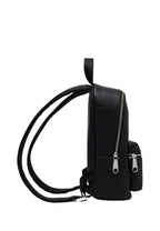 Small Leather Workwear Backpack Black