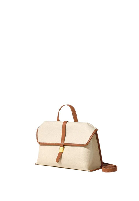 Small Shan Satchel Bag - Canvas