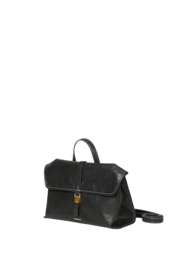 Small Shan Satchel Bag Onyx