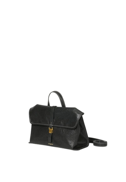 Small Shan Satchel Bag Onyx