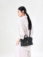 Small Shan Satchel Bag Onyx
