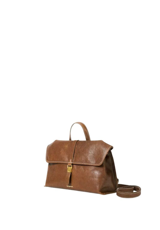 Small Shan Satchel Bag - Sandal