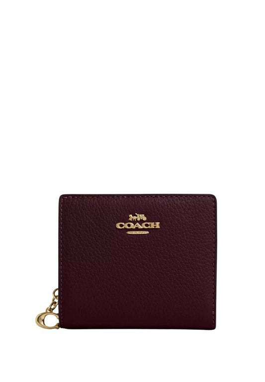 Snap Wallet Gold Merlot