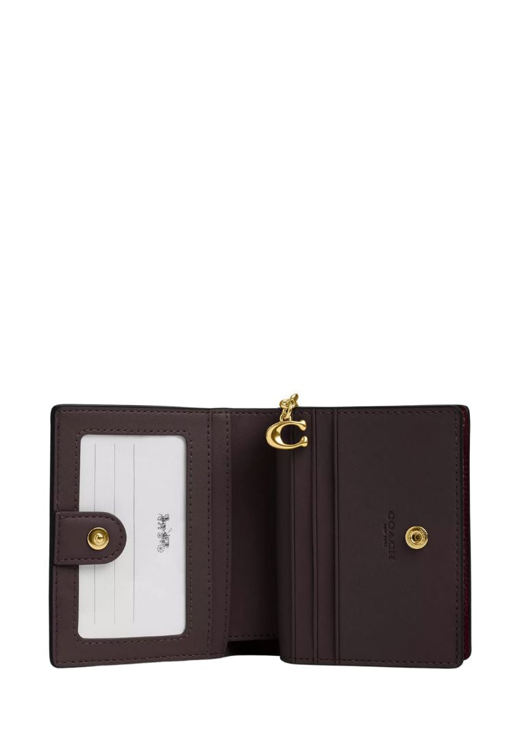 Snap Wallet Gold Merlot