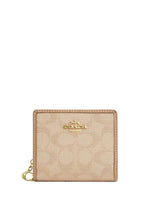 Snap Wallet With Signature Canvas Dark Natural Multi