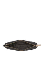 Spade Flower Quilted Fabric Convertible Wristlet Black