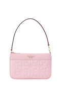 Spade Flower Quilted Fabric Convertible Wristlet Pink Horizon