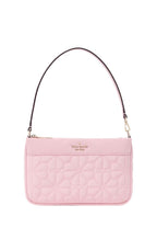 Spade Flower Quilted Fabric Convertible Wristlet Pink Horizon