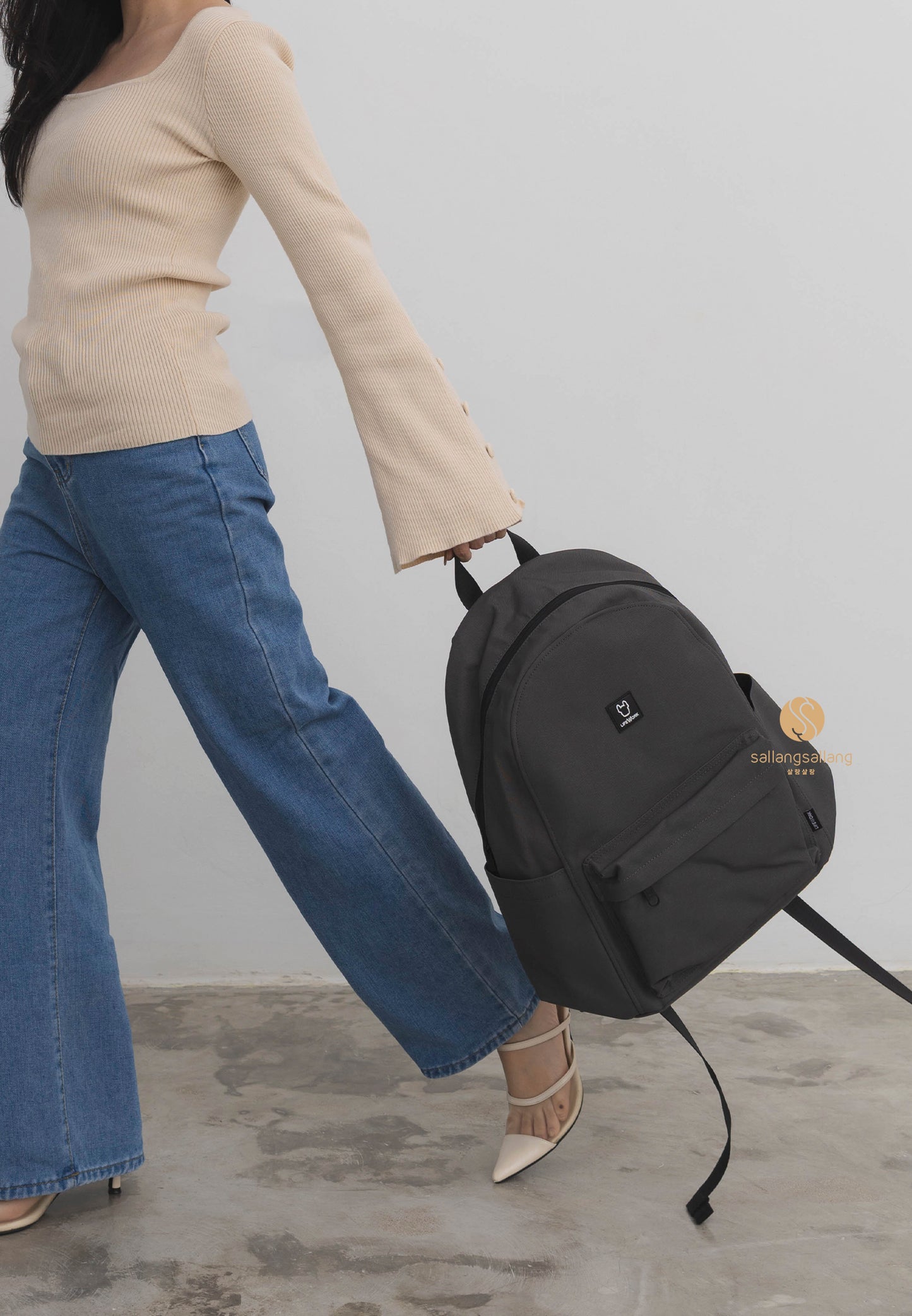 Square Radog Daily Backpack Grey