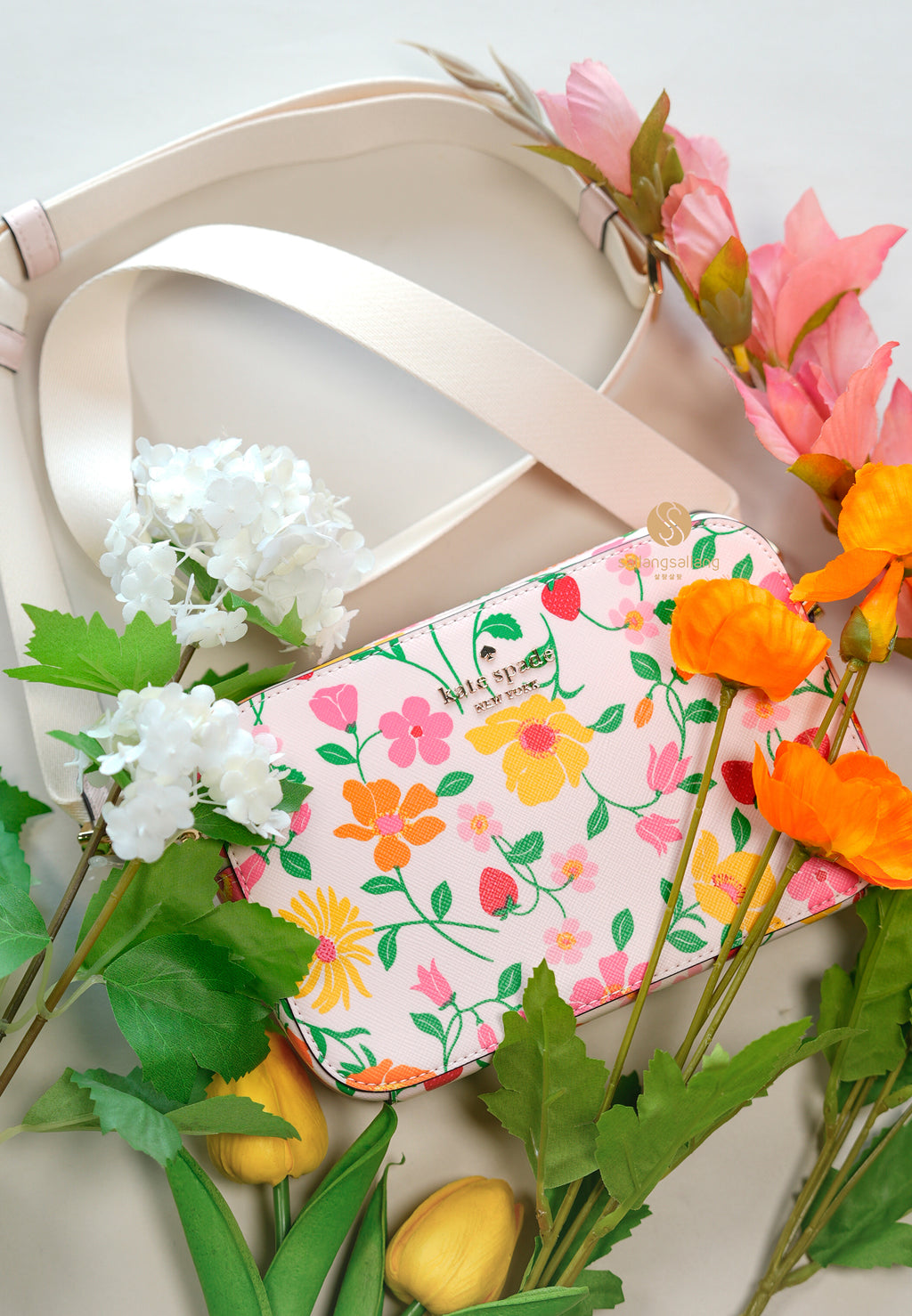 Madison Strawberry Garden Mini Camera Bag Pink Multi