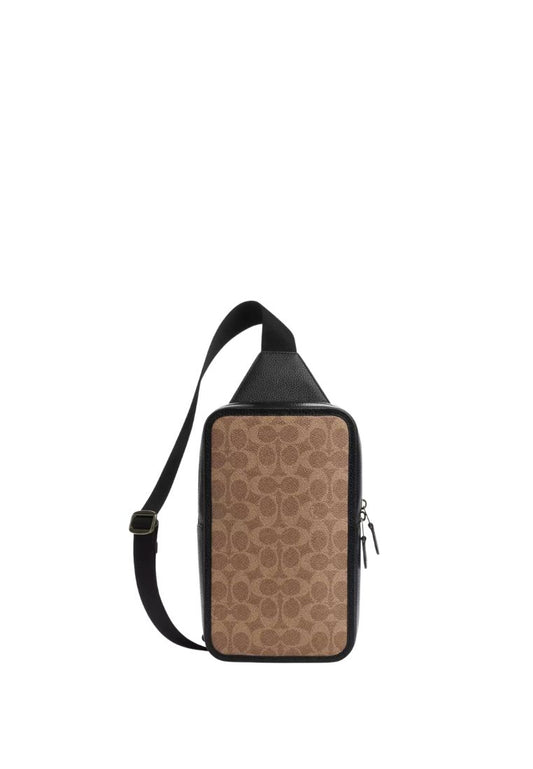 Sullivan Pack In Signature Canvas QB Tan Black