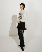 Sweatshirt FLOWERMARDI JARDIN Oatmeal Black