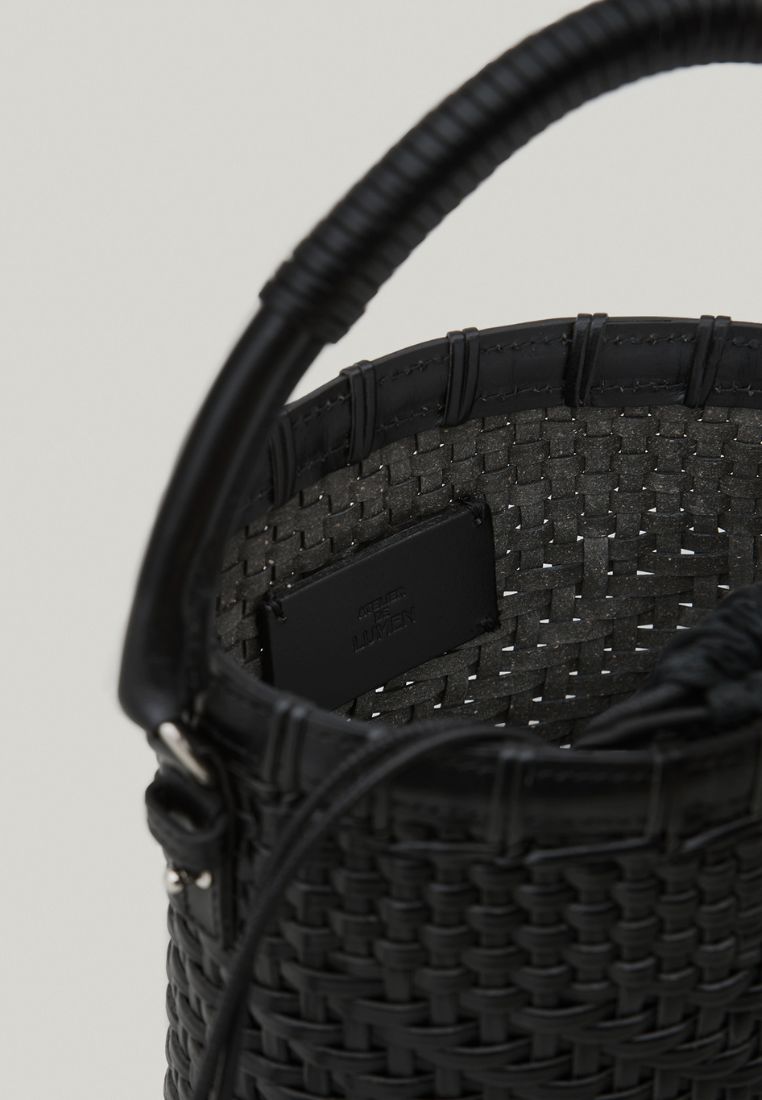 TWIG BASKET TOTE BAG dried black