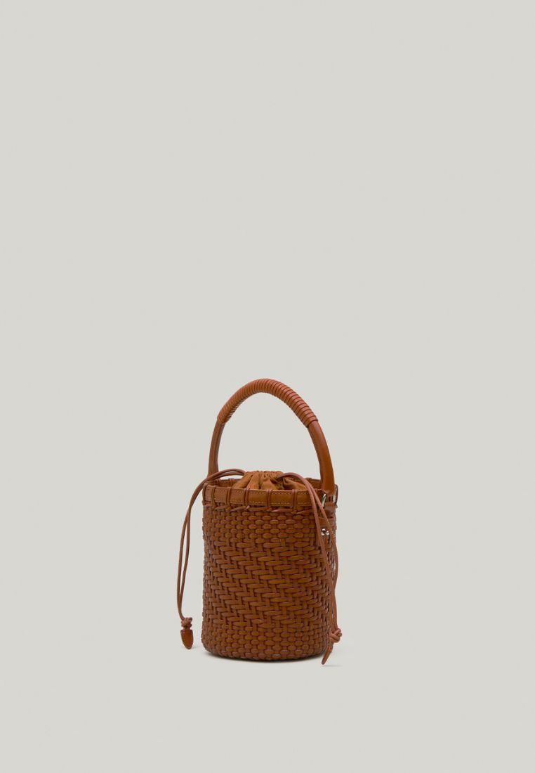TWIG BASKET TOTE BAG dried tan