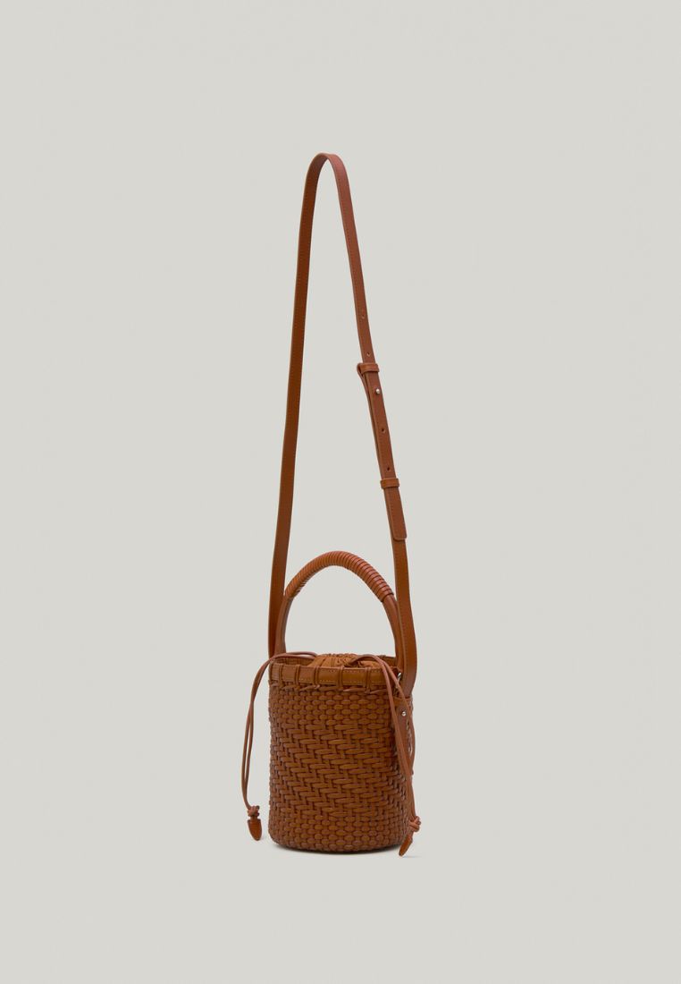 TWIG BASKET TOTE BAG dried tan