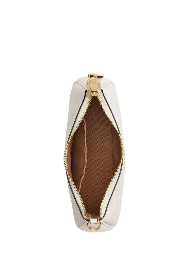 Teri Shoulder Bag In Signature Canvas Gold White Chalk