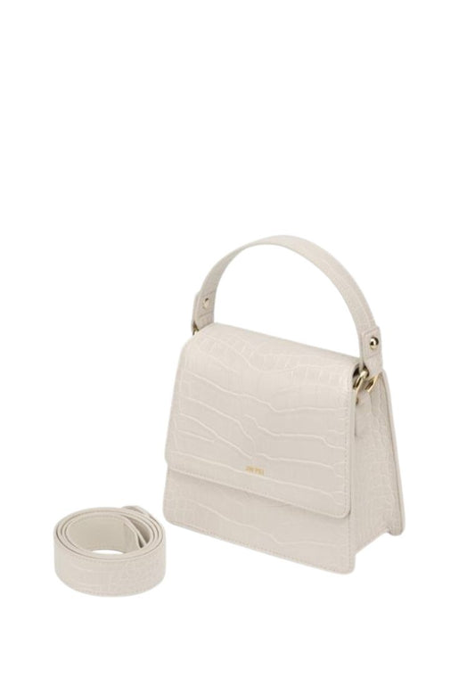 [DEFECT SALE 108] The Fae Top Handle Bag - Ivory Croc