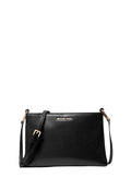 Trisha Medium Pebbled Leather Crossbody Bag Black