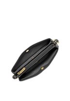 Trisha Medium Pebbled Leather Crossbody Bag Black
