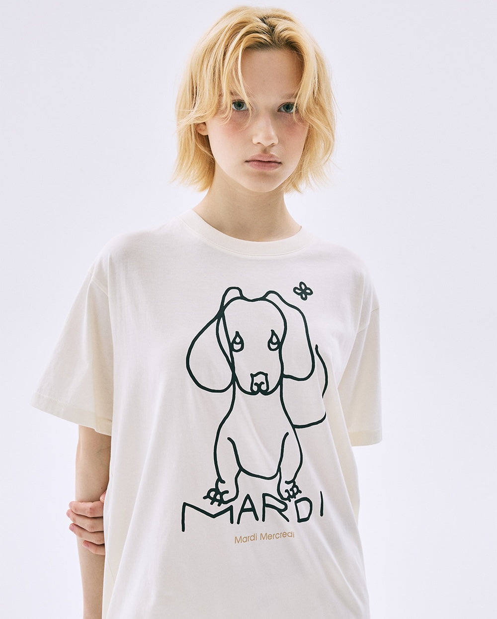 Tshirt DDANJI CH.02 Cream Black