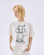 Tshirt DDANJI CH.02 Cream Black