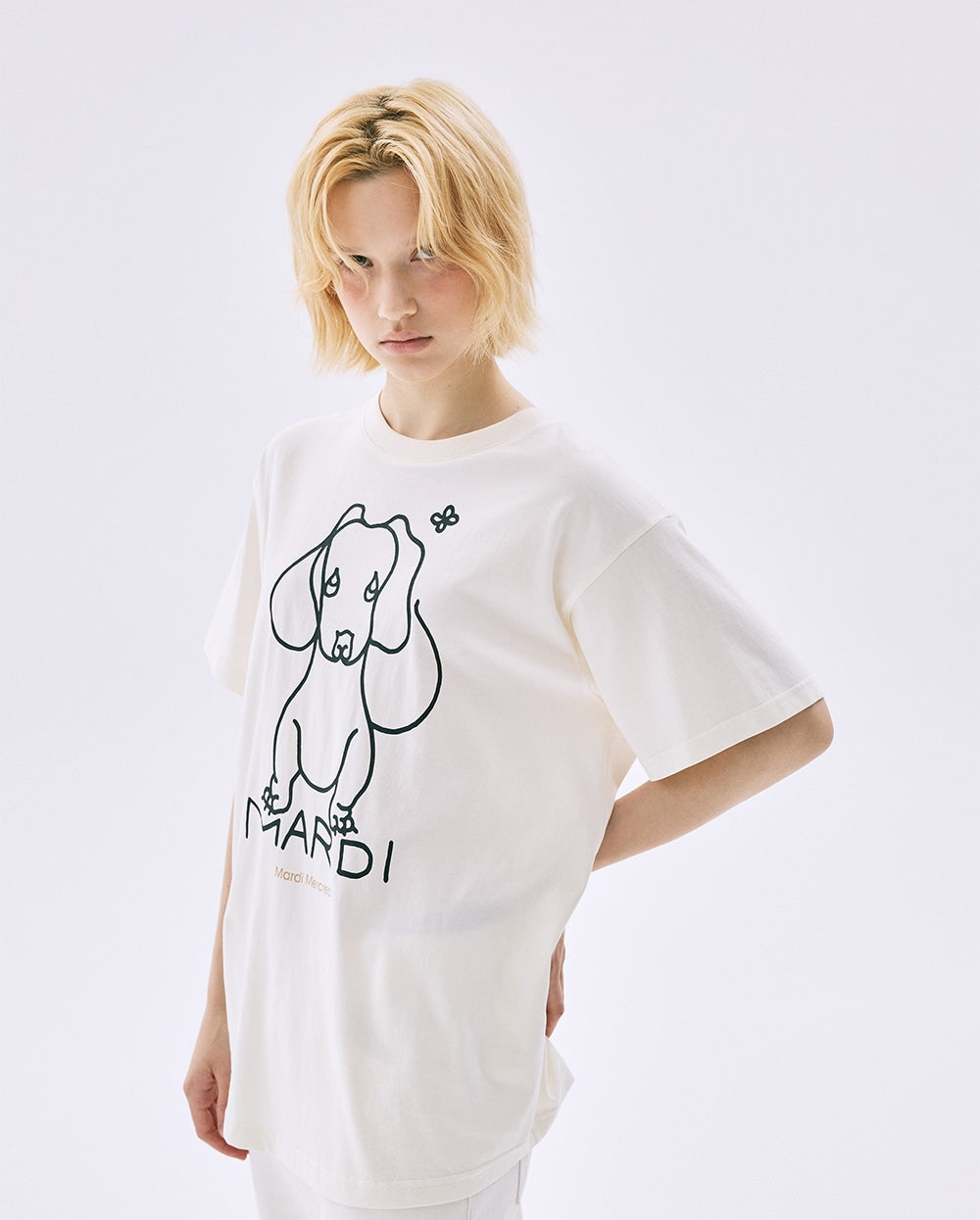 Tshirt DDANJI CH.02 Cream Black