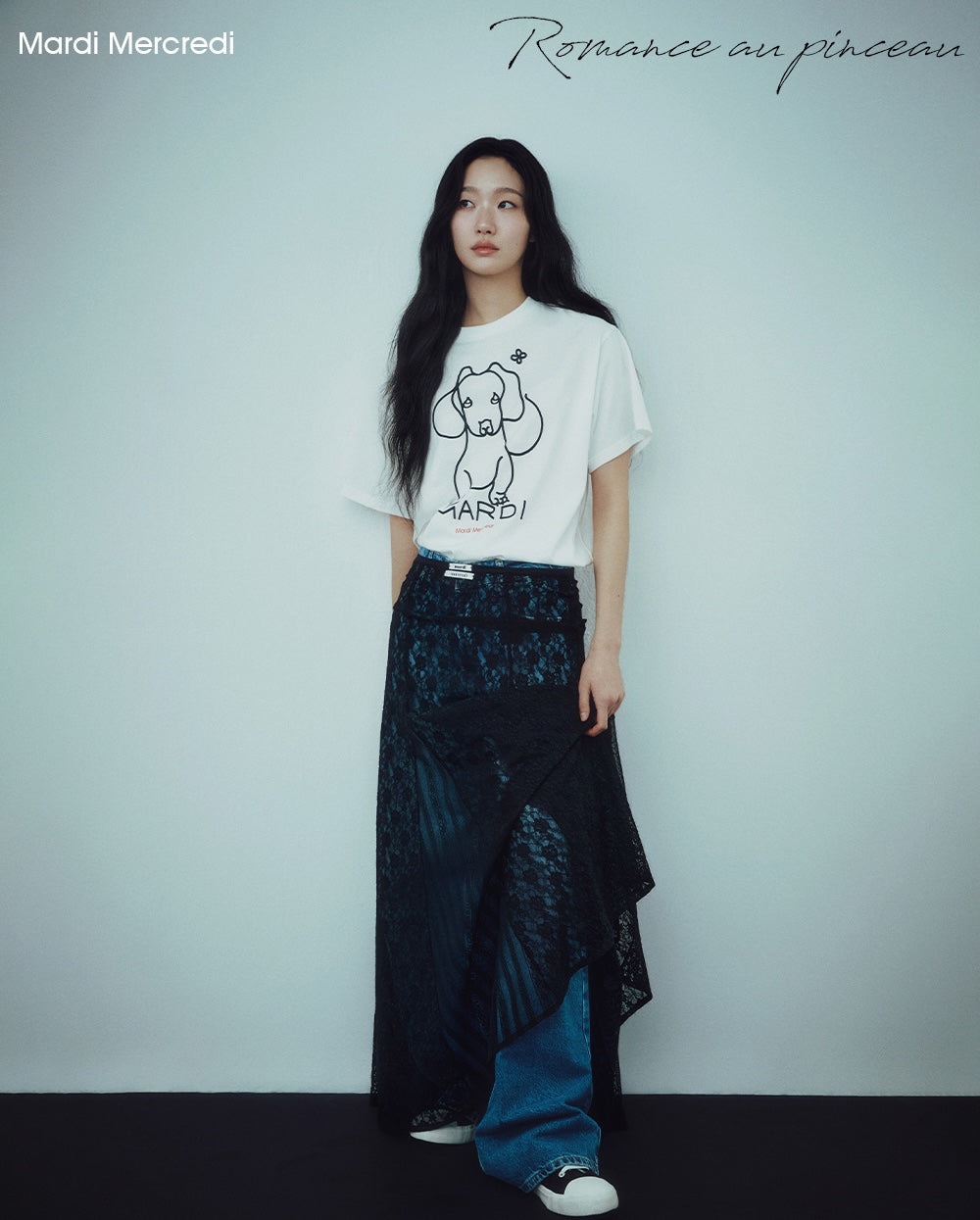 Tshirt DDANJI CH.02 Ivory Black