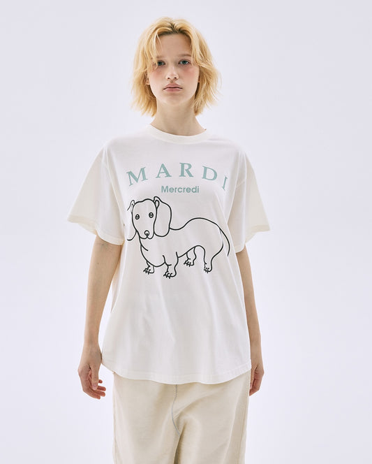 Tshirt DDANJI CH.06 Cream Moss Green