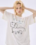 Tshirt DDANJI CH.06 Cream Moss Green